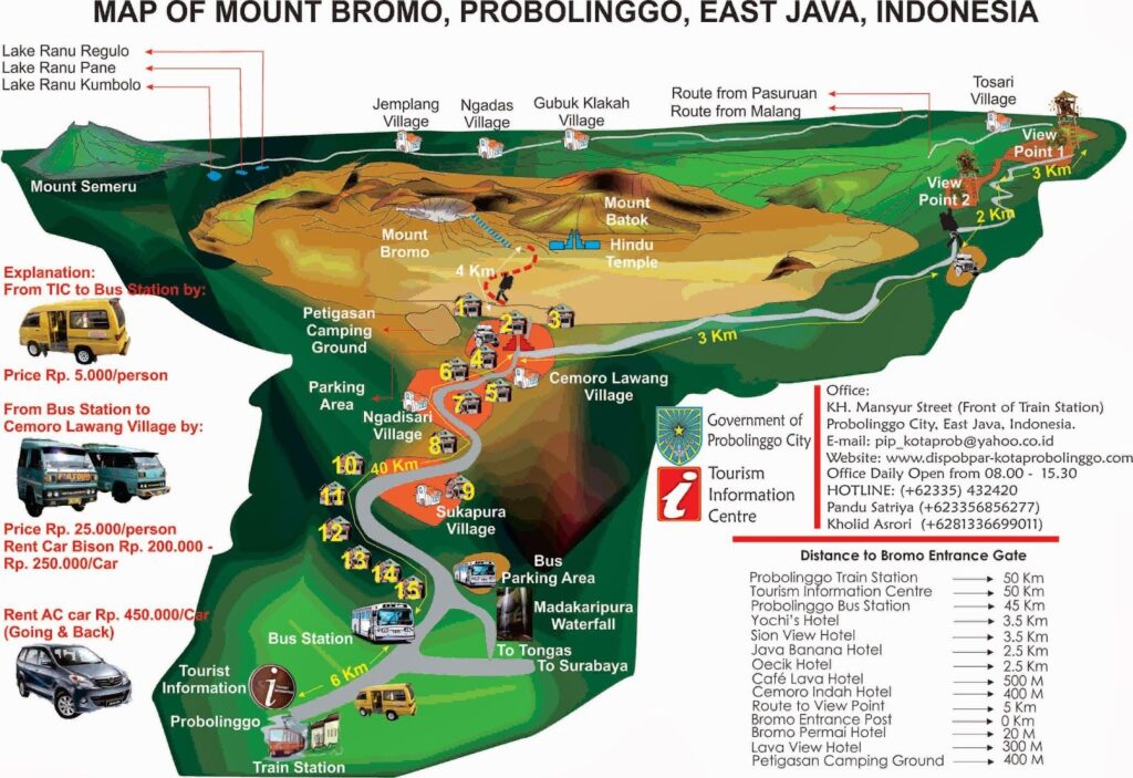 Informasi Rute Menuju Gunung Bromo 