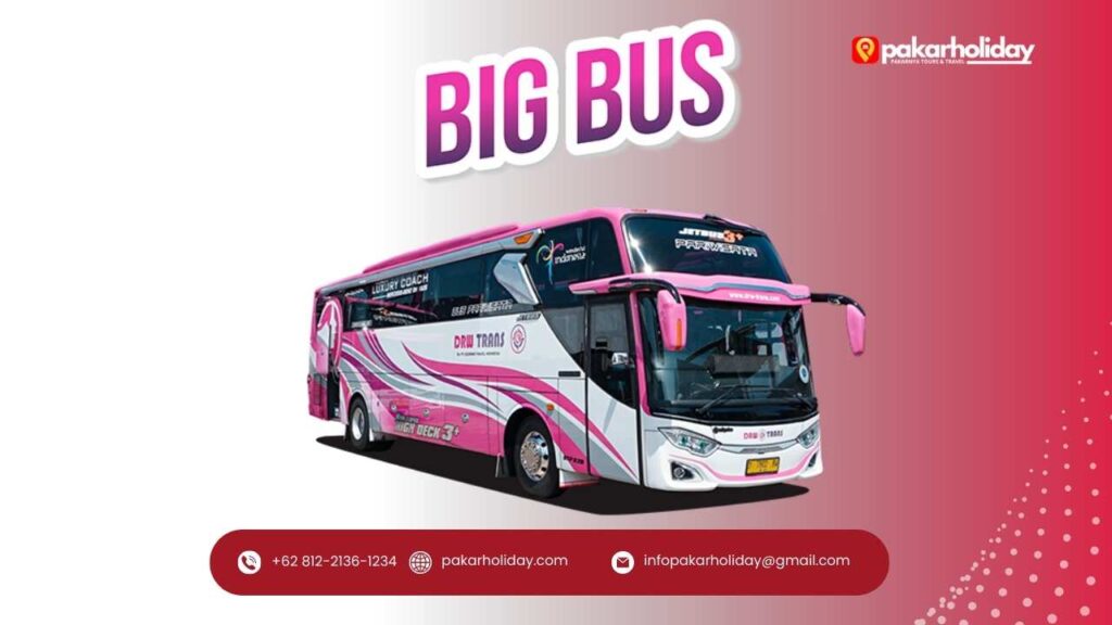 Sewa Bus Pariwisata Bandung, Cimahi, Garut, Sumedang, Tasikmalaya